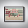 Tooting Market London Travel Poster Art Print, thumbnail 1 of 8