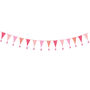 Pink Fabric Bunting, 3m, thumbnail 2 of 2