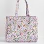 Meadow Creatures Lilac Quilted Tote, thumbnail 1 of 6