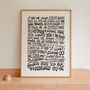 God Only Knows Print, The Beach Boys, Song Lyrics Print, thumbnail 1 of 12