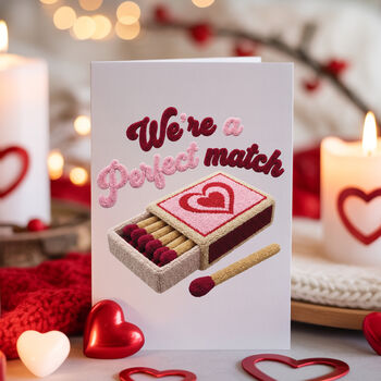 Perfect Match Faux Crochet Valentine’s Card, 3 of 6