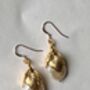 The Agatha Earrings Baroque Freshwater Coin Pearl Bridal Leaf Earrings, thumbnail 2 of 10