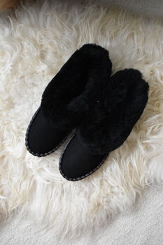 Men's Sheepskin Moccasin Slippers, 7 of 7