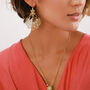 Statement Drop Gold Plated Fun Hooks Earrings, thumbnail 1 of 3