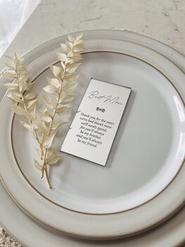 Best Man Gold Silver Wedding Place Setting, 2 of 5