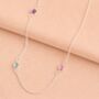 Long Family Birthstone Necklace, thumbnail 4 of 7