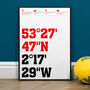 Manchester Utd. Typography Posters And Prints, thumbnail 1 of 5