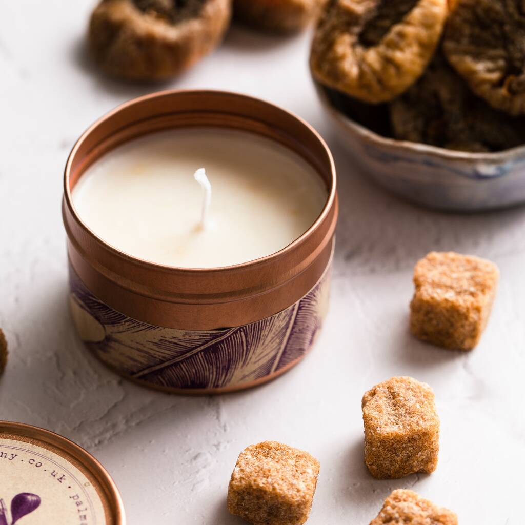 Fig Vegan Candle With Vetiver Essential Oil By Vegan Bunny