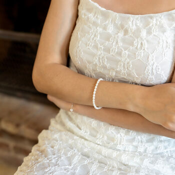 Natural Freshwater Real Seed Pearl Strand Bracelet, 4 of 5