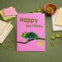 Chameleon Birthday Card, thumbnail 1 of 4