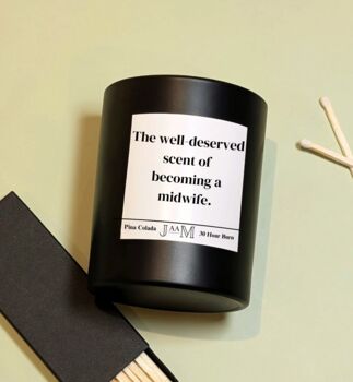 Qualified Midwife Candle For Graduate Midwife Well Done, 2 of 4
