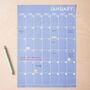 Large Monthly A3 Wall Planner | 12 Pages | Peachy Hues, thumbnail 2 of 6