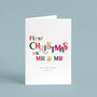 Personalised 'First Year As Mr And Mr' Christmas Card, thumbnail 2 of 4