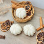 Natural White Pumpkin Candle Halloween Home Decor, thumbnail 8 of 10