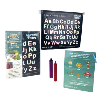 Water Words: Educational Bath Toys And Letter Games Bath Crayons, Letter, Word And Phonics Flashcards, 5 of 7