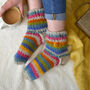 Personalised Rainbow Wool Sofa Socks, thumbnail 1 of 2