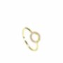 O Circle Halo Ring, Rose Or Gold Vermeil 925 Silver, thumbnail 6 of 10