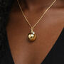 Personalised Gold Plated Sterling Silver Apple For The Teacher Pendant Necklace, thumbnail 2 of 7