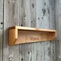 Engraved Oak Farmhouse Style Shelves, Made To Length, thumbnail 3 of 10