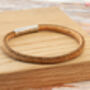 Personalised Cork Bracelet – Natural Portuguese Cord With Hidden Engraved Steel Clasp, thumbnail 5 of 9