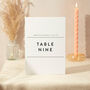 Table Number Sign Wedding Sign Simple Modern Layout, thumbnail 1 of 5