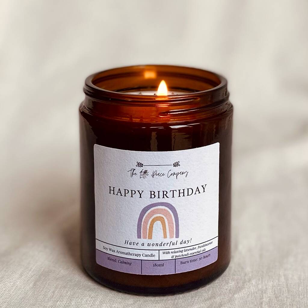 Happy Birthday Candle Gift Calming 180ml, 1 of 4