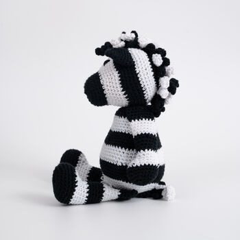Holly Zebra Easy Crochet Kit, 4 of 11