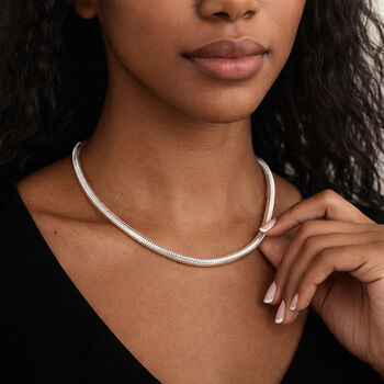 Sterling Silver 5mm Snake Chain Necklace – 16in To 20in, 3 of 8