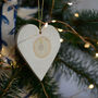 Christmas Illustrated Heart Hanging Decoration, thumbnail 3 of 6