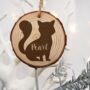 Personalised Natural Pine Wood Christmas Decoration, thumbnail 4 of 12