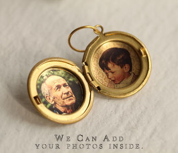 Personalised Birth Flower Round Locket Necklace, 4 of 9