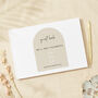 Minimalist Arch Linen Wedding Guest Book, thumbnail 1 of 4