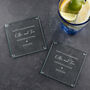 Personalised Engagement Glass Coaster Set, thumbnail 5 of 6