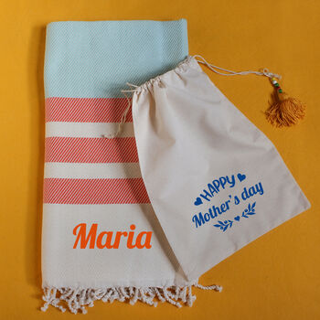 Personalised Cotton Towel, Throw, Gift For Teacher, 7 of 10