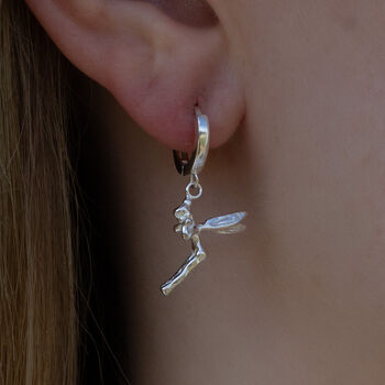 Sterling Silver Fairy Earrings, 2 of 6