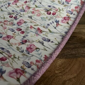 Alice Dog Rose Pink Tweed Floral Lined Lampshades, 2 of 7
