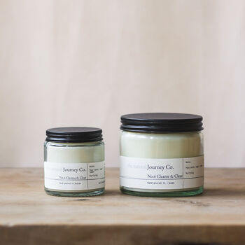 Cleanse + Clear Fresh Minty Aromatherapy Soy Wax Candle, 3 of 3