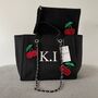 Personalised Custom Cherry Large Chain Initial Tote Bags, thumbnail 2 of 5