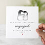 Personalised Our First Christmas Engaged Card, thumbnail 1 of 3