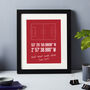 Personalised Football Or Rugby Coordinates Print, thumbnail 4 of 4