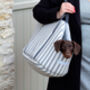 Mutts And Hounds Dog Carrier Flint Stripe, thumbnail 1 of 3