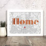 Personalised Home / Love / Family Map Print With Foil, thumbnail 2 of 7