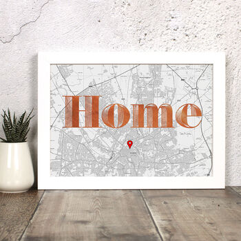 Personalised Home / Love / Family Map Print With Foil, 2 of 7