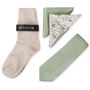 Mens Luxury Pastel Green Tie Gift Box Set, thumbnail 3 of 4