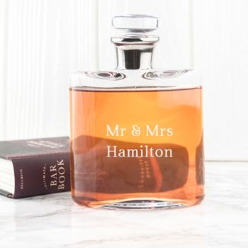 Personalised L S A Flask Decanter, 3 of 3