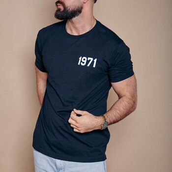 Unisex Personalised Year T Shirt Breast Pocket Design, 4 of 10