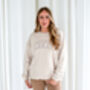 Ladies' Varsity Style Embroidered Mama Sweatshirt Jumper, thumbnail 12 of 12