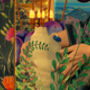 Canvas Surreal Floral Fantasy Collage Wall Art, thumbnail 3 of 6