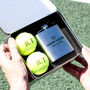 Personalised Tennis Tin With Hip Flask Gift For Him, thumbnail 6 of 8