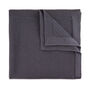 Wedding Handmade Polyester Knitted Pocket Square In Dark Grey, thumbnail 1 of 7